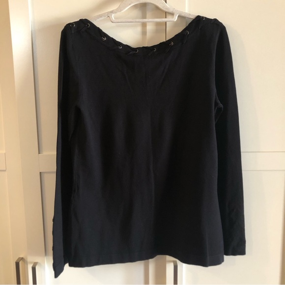 Melanie Lyne Black Sweater Top NWT - Picture 7 of 9